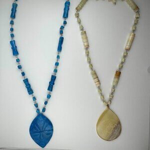 Three gemstone necklaces, Mexico, vintage